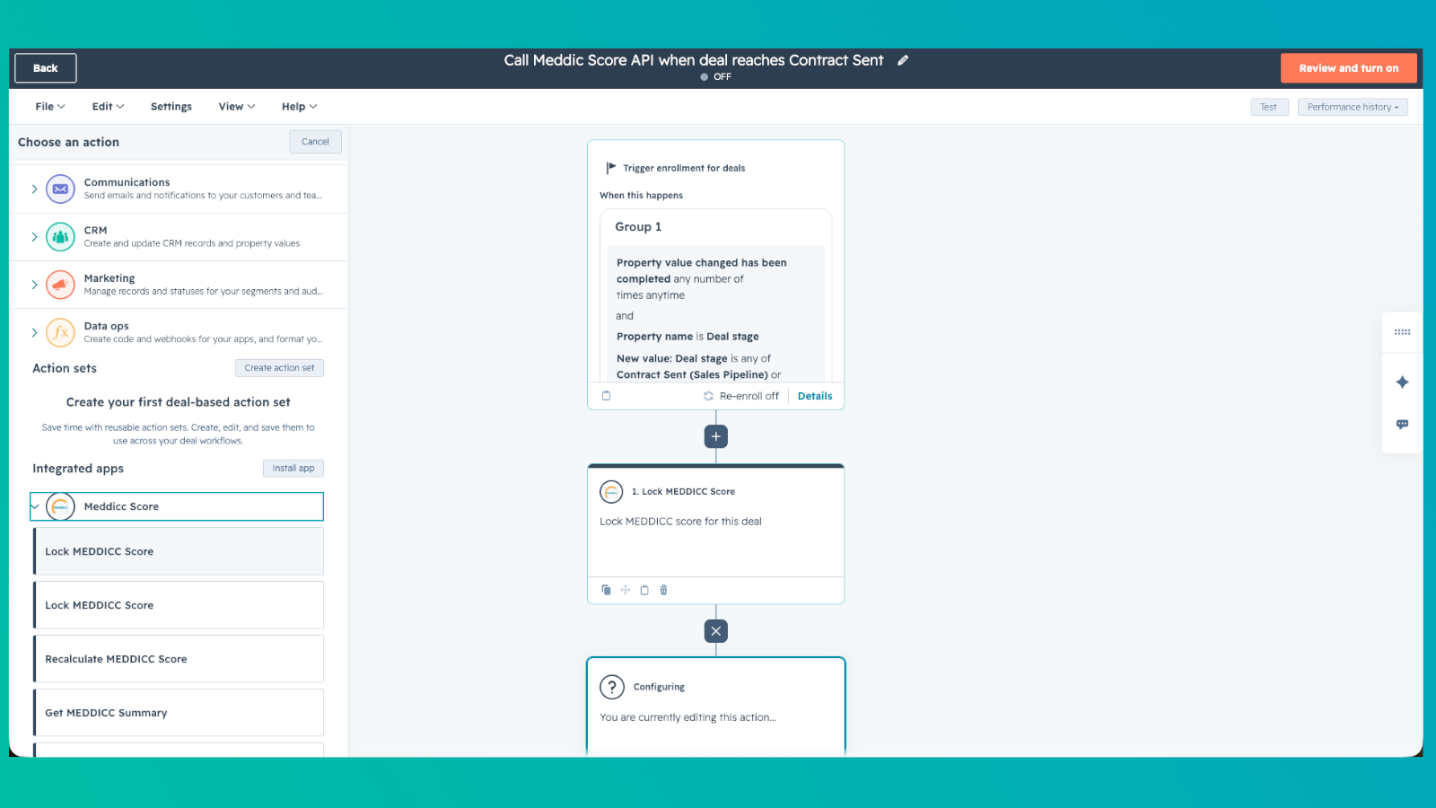 Workflows actions